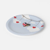 Assiettes En Carton Vaisselle jetable Mariage royal (Angle)