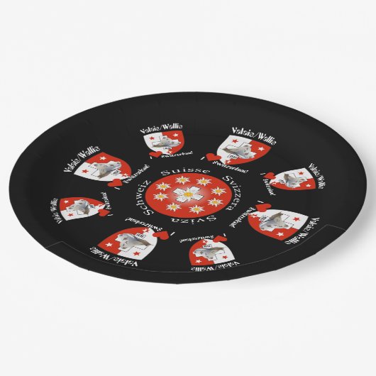 Assiettes En Carton Valais - Valais - Suisse - Suisse Papier Teller (Angle)