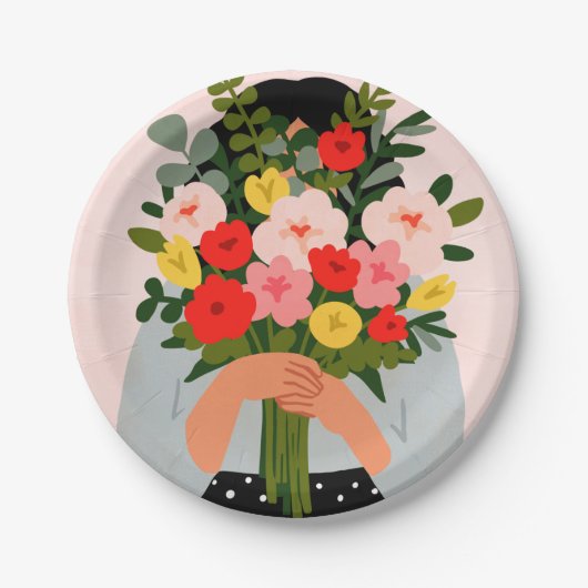 Assiettes En Carton Valentine II de Darling (Devant)