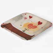 Assiettes En Carton Valentines Day plates (Angulaire)
