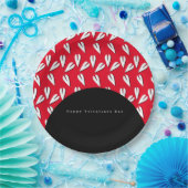 Assiettes En Carton Valentines Jour Arc et Coeurs Motif (Fête)