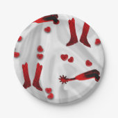 Assiettes En Carton Valentines Ou Mariage De Plaques De Papier Du Part (Devant)