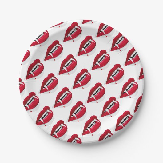 Assiettes En Carton Vampire (Devant)