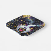 Assiettes En Carton Vampire avec Gold Fangs Pleine lune Halloween Part (Angulaire)