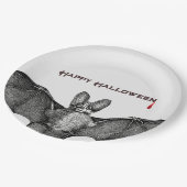 Assiettes En Carton Vampire Bat Halloween (Angle)