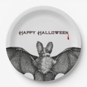 Assiettes En Carton Vampire Bat Halloween (Devant)