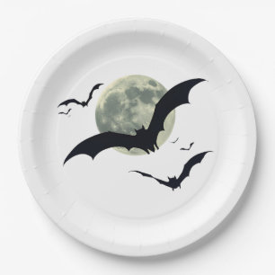 Assiettes En Carton Vampire Bats Halloween