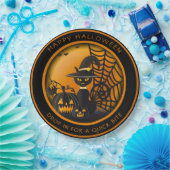 Assiettes En Carton Vampire Chat noir Halloween Citrouilles Spiderweb (Fête)