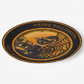 Assiettes En Carton Vampire Chat noir Halloween Citrouilles Spiderweb (Angle)