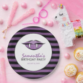 Assiettes En Carton Vampire Lips Goth Anniversaire Plaques papier (Fête)