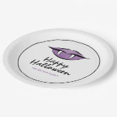Assiettes En Carton Vampire Lips Goth Happy Halloween Plaques de papie (Angle)