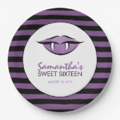 Assiettes En Carton Vampire Lips Goth Sweet sixteen Plaques papier (Devant)