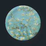 Assiettes En Carton Van Gogh Almond Blossoms<br><div class="desc">Artiste : Vincent Van Gogh Titre : Les fleurs d'amandes ont modifié la couleur par 2sweet4wordsDesigns vincent van gogh,  van gogh,  fleurs d'amandes,  turquoise,  fleurs,  floral,  ressort,  sophistiqué,  décoration</div>