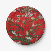 Assiettes En Carton Van Gogh Almond Blossoms Rouge (Devant)