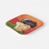 Assiettes En Carton Van Gogh - Autoportrait avec oreille et tuyau en b (Angulaire)