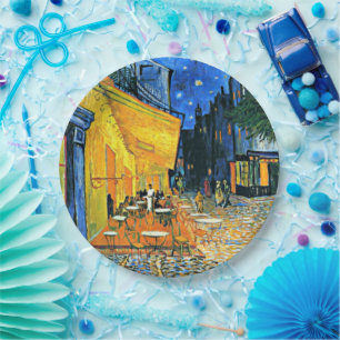 Assiettes En Carton Van Gogh - Cafe Terrasse,