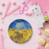 Assiettes En Carton Van Gogh Champs de blé Impressionniste Peinture (Fête)