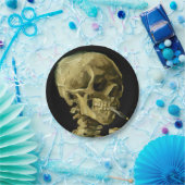 Assiettes En Carton Van Gogh Fumer du squelette (Fête)