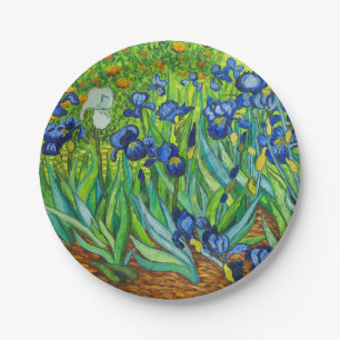 Assiettes En Carton Van Gogh Irises