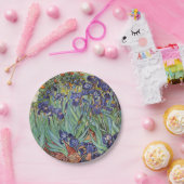 Assiettes En Carton Van Gogh Irises Peinture impressionniste (Fête)