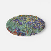 Assiettes En Carton Van Gogh Irises Peinture impressionniste (Angle)