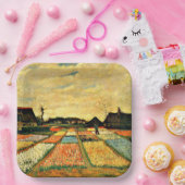 Assiettes En Carton Van Gogh - Lits à fleurs en Hollande (Fête)