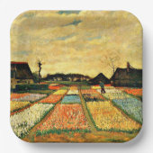Assiettes En Carton Van Gogh - Lits à fleurs en Hollande (Recto)