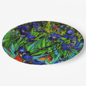 Assiettes En Carton Van Gogh peinture, Irises, (Angle)