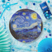 Assiettes En Carton Van Gogh , “Starry Night” (Fête)