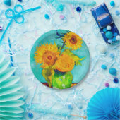 Assiettes En Carton Van Gogh Sunflowers (Fête)