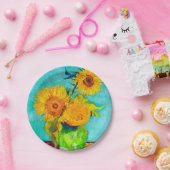 Assiettes En Carton Van Gogh Sunflowers (Fête)