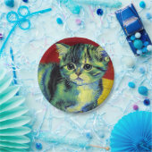 Assiettes En Carton Van Gogh Tabby Cat (Fête)