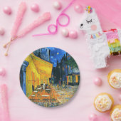 Assiettes En Carton Van Gogh - Terrasse Café (Fête)