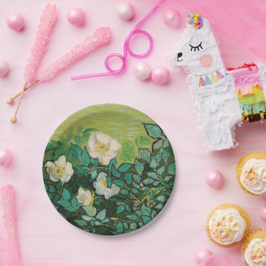 Assiettes En Carton Van Gogh Wild Roses (Fête)