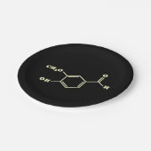 Assiettes En Carton Vanille Vanillin Formule chimique moléculaire (Angle)