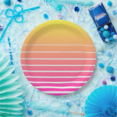 Assiettes En Carton Vaporwave Sun (Fête)