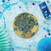 Assiettes En Carton Vase avec Irises par Van Gogh (Fête)