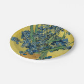 Assiettes En Carton Vase avec Irises par Van Gogh (Angle)