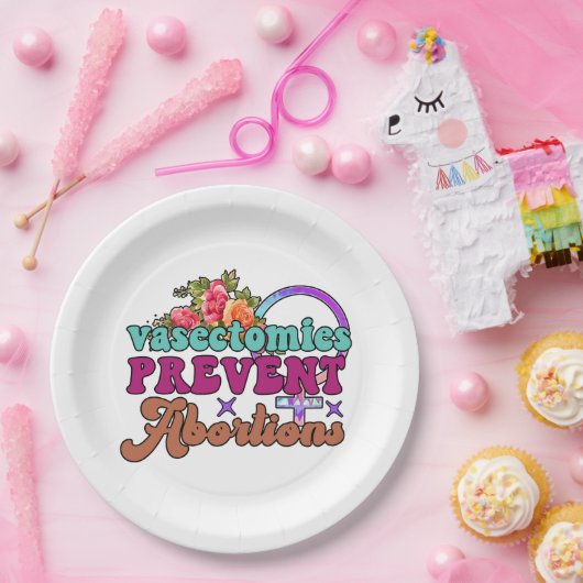 Assiettes En Carton Vasectomies Empêcher l'avortement Plaques de papie (Fête)