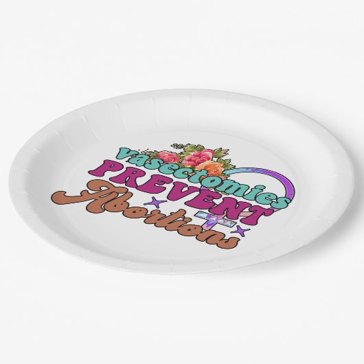 Assiettes En Carton Vasectomies Empêcher l'avortement Plaques de papie (Angle)