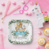Assiettes En Carton Végétation Noah's Ark Cute Animaux Anniversaire Ba (Fête)
