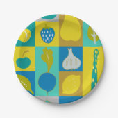 Assiettes En Carton Veggie Blocks I (Devant)