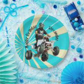 Assiettes En Carton Vélo quadruple / VTT (Fête)