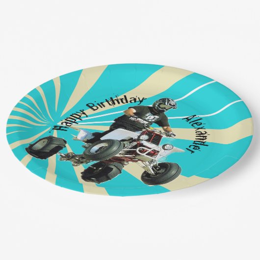 Assiettes En Carton Vélo quadruple / VTT (Angle)