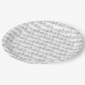 Assiettes En Carton Vélo vert (Angle)