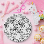 Assiettes En Carton Vélos Grand et Petit (Fête)