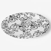 Assiettes En Carton Vélos Grand et Petit (Angle)