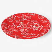 Assiettes En Carton Vélos Grand et Petit (Angle)