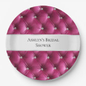 Assiettes En Carton Velours Luxe Glam Rose (Devant)