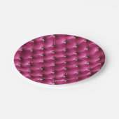 Assiettes En Carton Velours Luxe Glam Rose (Angle)